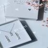 Birthday gift for Daughter, Necklace & earrings Christmas gift for daughter - Silver