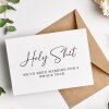 Holy Shit We've Been Married a Year Groom Wedding Anniversary Card, Anniversary Card For Groom, Love Card, To My Husband, To My Wife, Cards - A6 - 4.1″ x 5.8″ - Add a Message