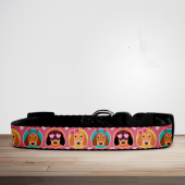 Puppy Love Sausage Dogs & Deely Boppers Print Dog/Puppy Collar