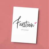 Fourteen Year Anniversary Card For Husband 14 Year Anniversary Card Boyfriend or Girlfriend Wedding Anniversary Card For Wife