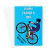 Happy Father's Day Card - Cycling Wheelie Pun  - A5 Greetings Card - A5 Portrait - 1 Card