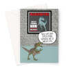 Funny Dinosaur Birthday Card - Celebrity Body Image Joke - A5 Portrait - 1 Card