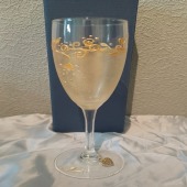 Hand Painted Gold Effect Prosecco Champagne or Prosecco Flutes Glasses