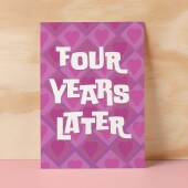 4th Wedding Anniversary Card For Wife Anniversary Card for Husband Anniversary Card For Boyfriend or Girlfriend Forth Anniversary Gift