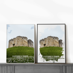 Clifford's Tower - York - Print - A4 - Standard - Print Only