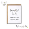 Upload your own image Greeting Card - Custom Order - A6 - 4.1" x 5.8"