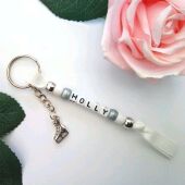 Personalised Ice Skate Keyring,Ice skate bag charm,Ice skate Party Bag Gift