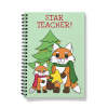 Cute Fox Teacher Gift Notebook - A5 - Lined