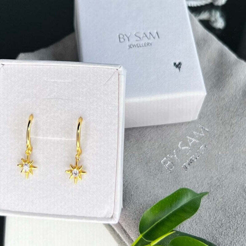 Star Earrings Gift for Mum - Gold