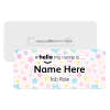 #hello my name is... Name Badge - Pastel Daisy Background