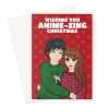 Anime Couple Christmas Card - A5 Portrait - 1 Card