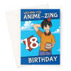 18th Anime Birthday Card For Man - A5 Portrait - 1 Card