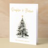 Christmas Card For Daughter and Partner Card Xmas Card for Daughter Christmas Card for Loved One Daughter Partner Card Christmas Tree Card - Large (5x7) / Blank Message