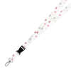 Double Breakaway Lanyard - Pretty Pink Florals