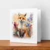 Notelet Card of a Fox For Anyone Any Occasion Card For Her or For Him Card For Birthday or Easter Card Thank You Card - Square (6x6) / Blank Message