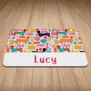 Personalised Puppy Love Sausage Dog Print Puppy/Dog Bowl Mat