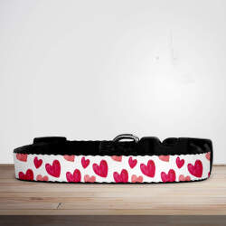 Heart Print Dog/Puppy Collar - Small (29cm-46cm)