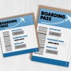 Scratch off and reveal card: Holiday, vacation, surprise destination, any destination, any name, any date boarding pass design - A5: Single card