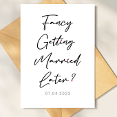 Fancy Getting Married Later Card - Wedding Day