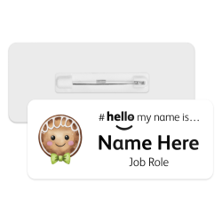 #hello my name is... Name Badge - Christmas Gingerbread Man