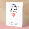 70th Birthday Card for Her Birthday Card Wife 70th Birthday Card For Sister Birthday Card 70 th Birthday Card For Friend - Small (4x6) / Blank Message