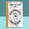 Northern Soul Birthday Card for Dad - For him - Keep the Faith - Fist - Birthday