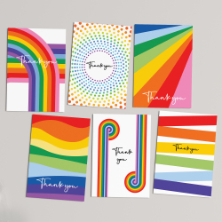 Thank you cards multipack with envelopes 6/12/24/48 - A6 - 4.1" x 5.8" - Set of 6 Cards