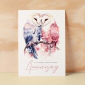 Anniversary Card For Couple Wedding Anniversary Card For Daughter and Son-In-Law Anniversary Card For Son and Daughter-In-Law Owls Love Card