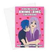 Amazing Girlfriend Anime Valentine's Day Card