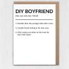 DIY Husband, Do It Yourself Husband, Boyfriend funny, humour dictionary definition anniversary card from spouse (Size A6/A5/A4/Square 6x6") - A6: Single card - Boyfriend