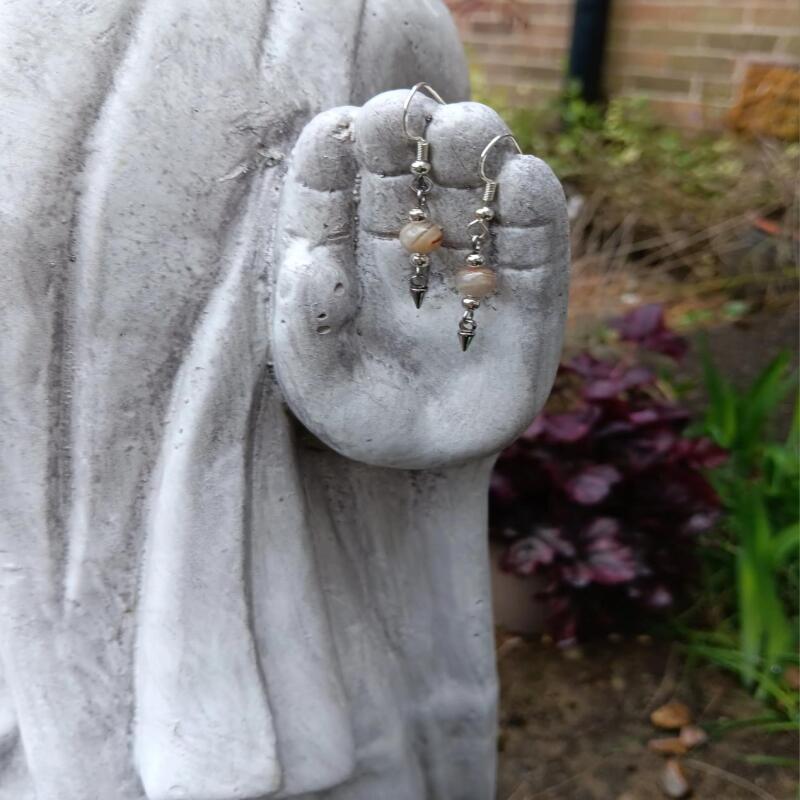 Crazy Lace Agate Earrings - Joy