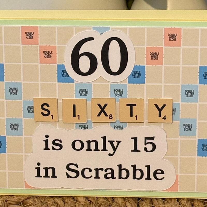 Handmade Scrabble Pop Up Box Card