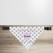 Pink Personalised Pregnancy Announcement Dog/Puppy Bandana
