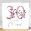 Personalised 30th Birthday Card For Daughter, Personalised Birthday Card For Her, 30th Birthday Card, 30th Birthday Gift For Sister, Friend - A6 - 4.1″ x 5.8″