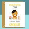 Pre-School Graduation Card Personalised for Son, Daughter, Nephew, Niece, Grandson, Granddaughter - Regular - Blank