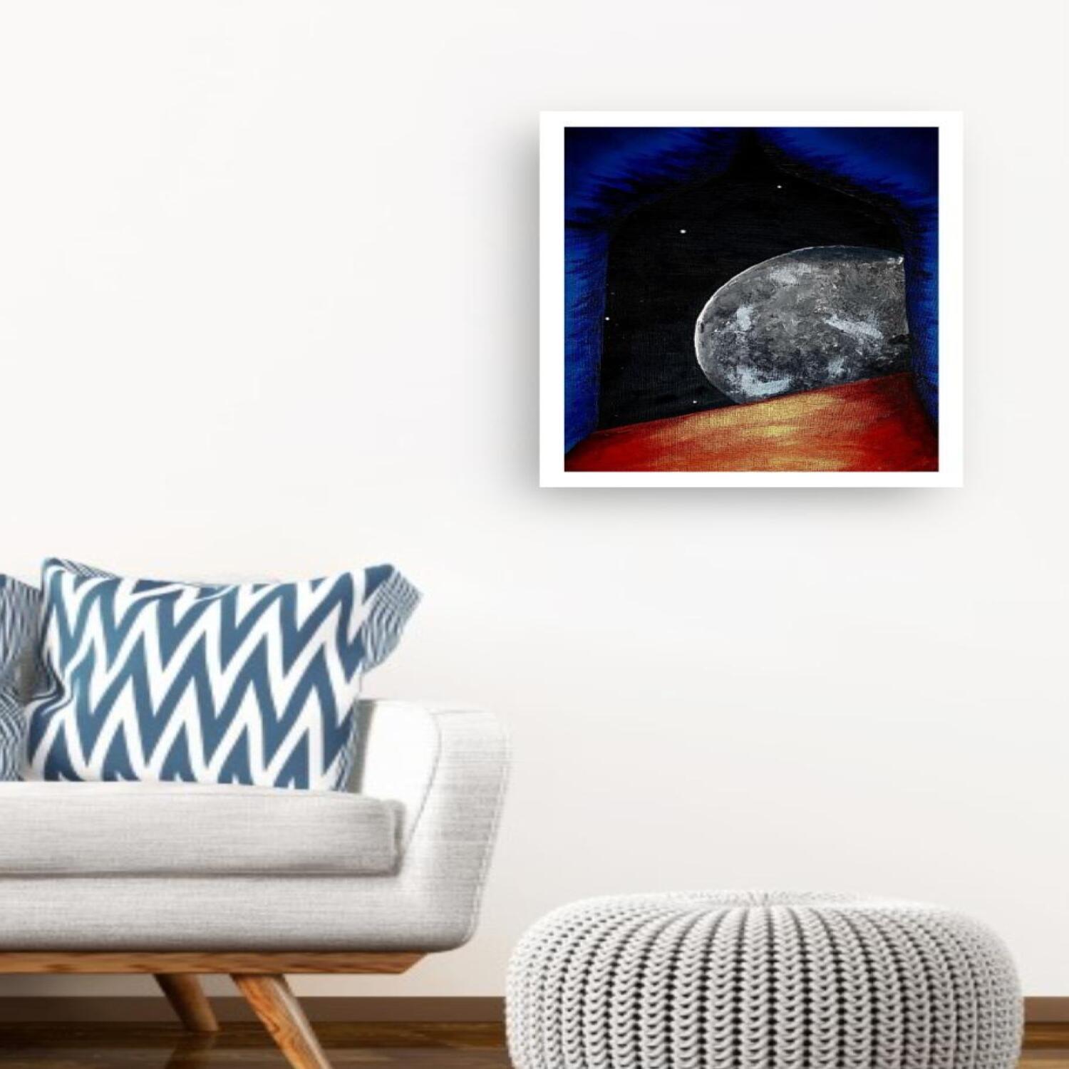 Moon Art print