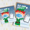 Elf and safety funny health and safety Christmas, Holidays, Xmas, festive card for colleague, coworker, friend (Size A6/A5/A4/Square 6x6") - A6: Single card