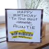 Hilarious Auntie/Uncle Birthday Card - Handcrafted Goodness - Auntie Crossed out