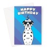 Dalmatian Dog Birthday Card - A5 Portrait - 1 Card