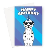 Dalmatian Dog Birthday Card