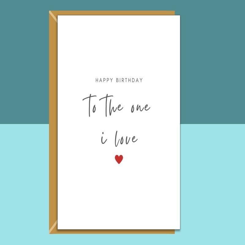 Boyfriend Birthday Card - Ideal cute birthday card for your husband, fiance, boyfriend, girlfriend or wife - Personalised inside. - Blank inside - Regular