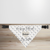 Neutral Personalised Pregnancy Announcement Dog/Puppy Bandana