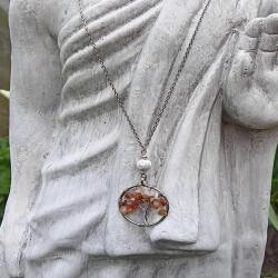 Sunstone and Howlite Necklace- Optimism