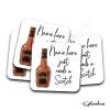 Scotch Coaster, Personalised, Drinks Mat, Personalised Drink Coaster Whisky, Whiskey Fathers Day gift, Christmas Coaster - Single Coaster