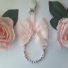 Personalised Pram Charm,Light pink pram charm,New Baby girl gift,Shower gift - No bag