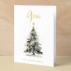 Christmas Card For Gran Card For Her Xmas Card for Gran Luxury Card For Gran Christmas Card for Loved One Gran Card Christmas Tree Card - Large (5x7) / Blank Message