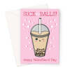 Funny Boba Tea Valentine’s Day Card – Cheeky and Cute for Bubble Tea Lovers - A5 Portrait - 1 Card