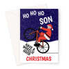 Cycling Christmas Card For Son - A5 Portrait - 1 Card