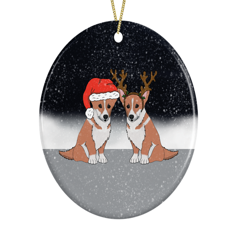 Cute Corgi Dog Christmas Decoration - Pembroke Welsh Corgi - Default Title