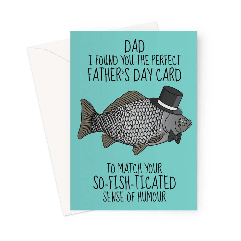 Funny Father's Day Card - Sophisticated Dad Joke - A5 Portrait - 1 Card